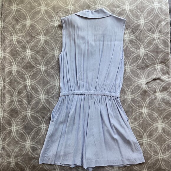 Uniqlo Collared Sleeveless Romper (XS) - Light Blue - Picture 3 of 5